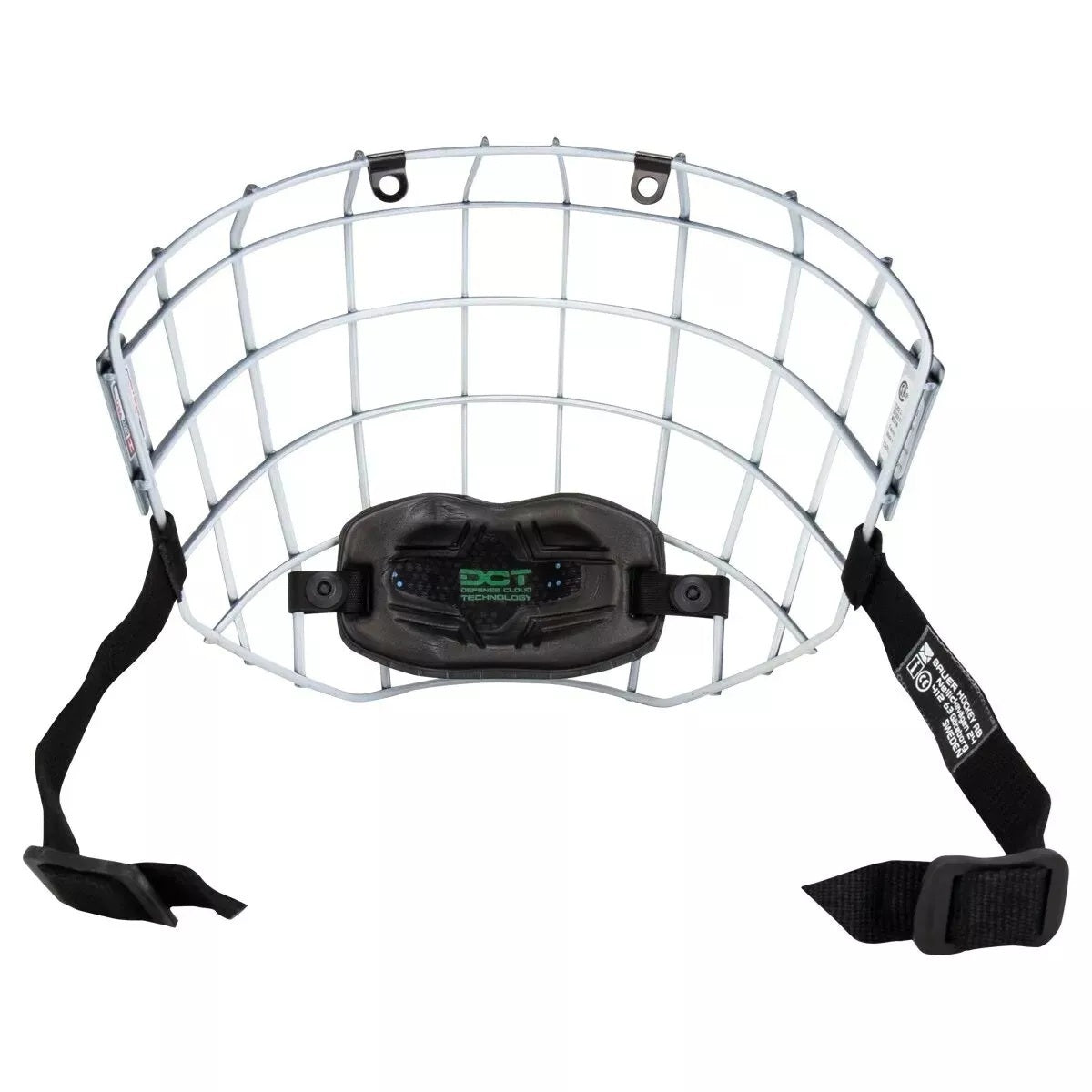 Bauer II Hockey Helmet Face Mask Steel Cage | I2 (Black Outside/White Inside)