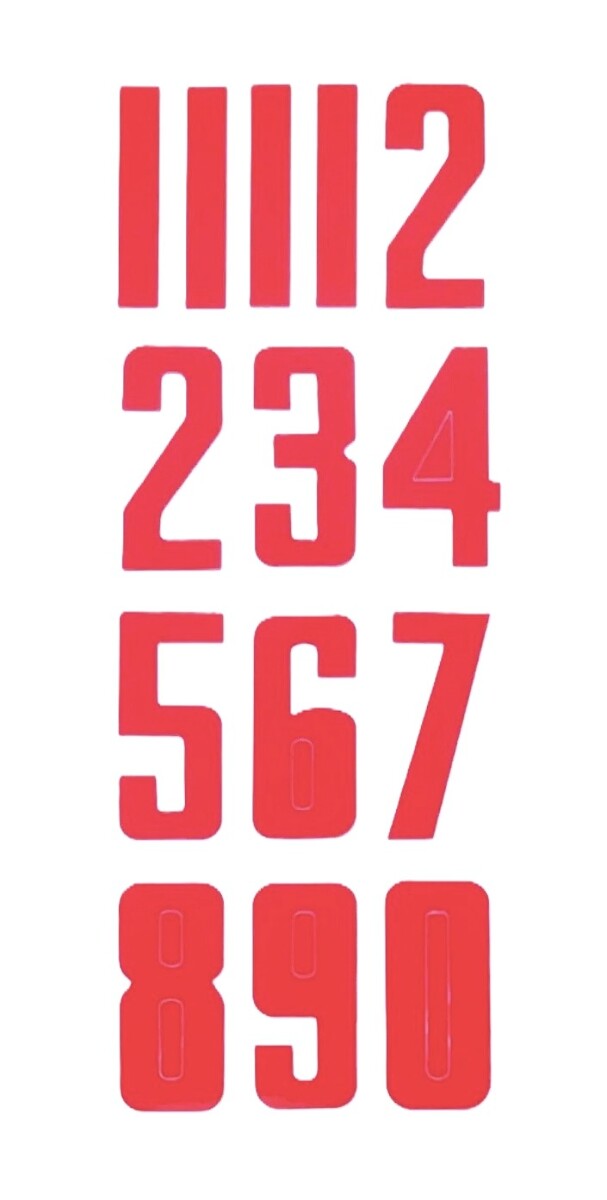Bauer Hockey Helmet Number Stickers