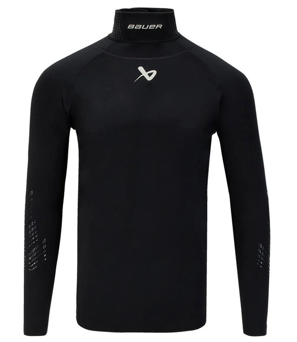 Bauer Hockey Long Sleeve Neck Protect Shirt, Youth
