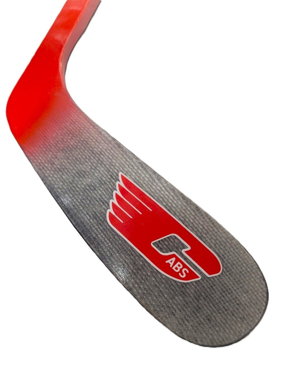 Canadian Big Red Junior Wood Hockey Sticks | 50 Flex, ABS Off-Ice Blade | 3 Pack
