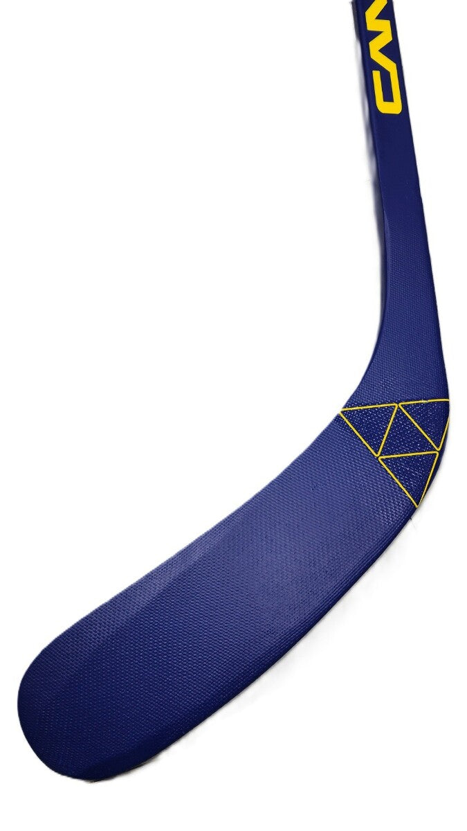 Canadian Buffalo Blue 1-Piece Wood Hockey Sticks, Senior | 70 Flex, P92 | 3 Pack