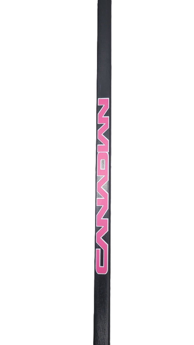 Canadian C34 1-Piece Wood Hockey Sticks - Youth | 30 Flex | Black/Pink | 3 Pack