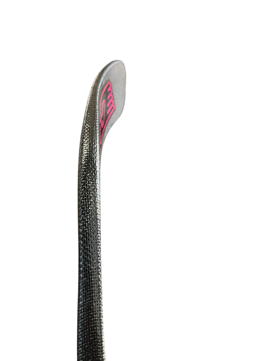 Canadian C34 1-Piece Wood Hockey Sticks - Youth | 30 Flex | Black/Pink | 3 Pack