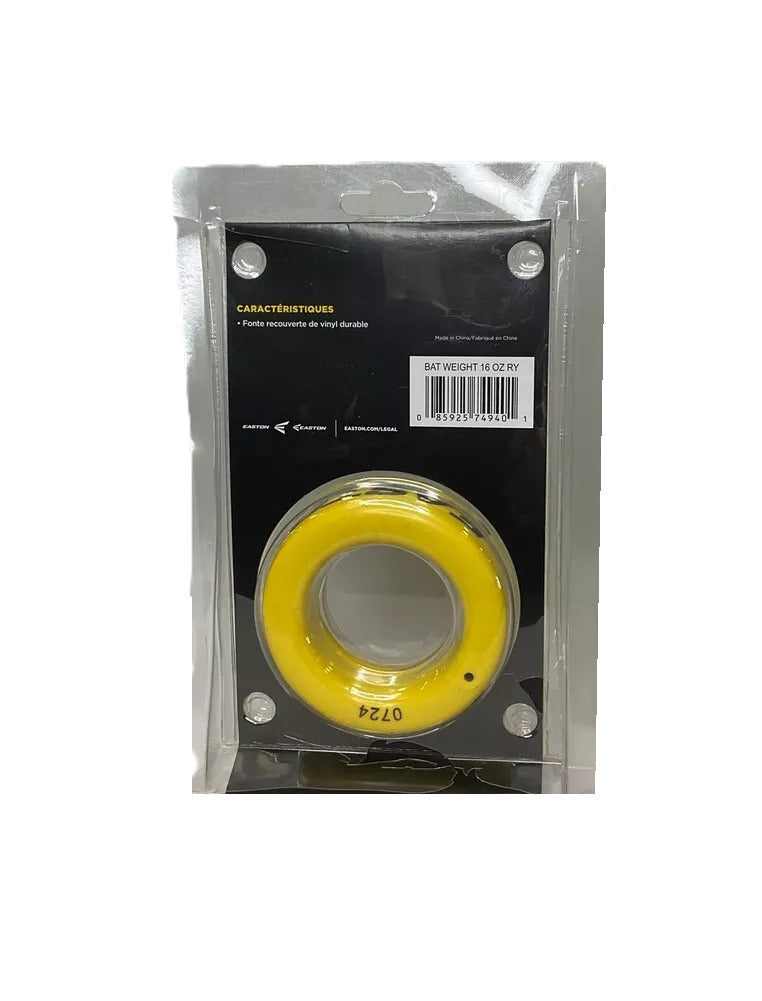 Easton Baseball / Softball Bat Weight Donut | 16 oz. | Yellow