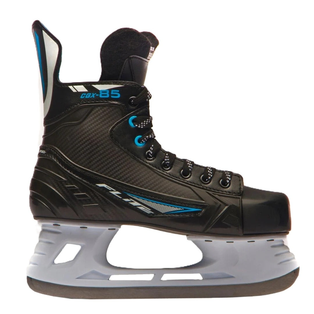 Flite Hockey Chaos CX-85 Adult Ice Hockey Skates | Black/Blue