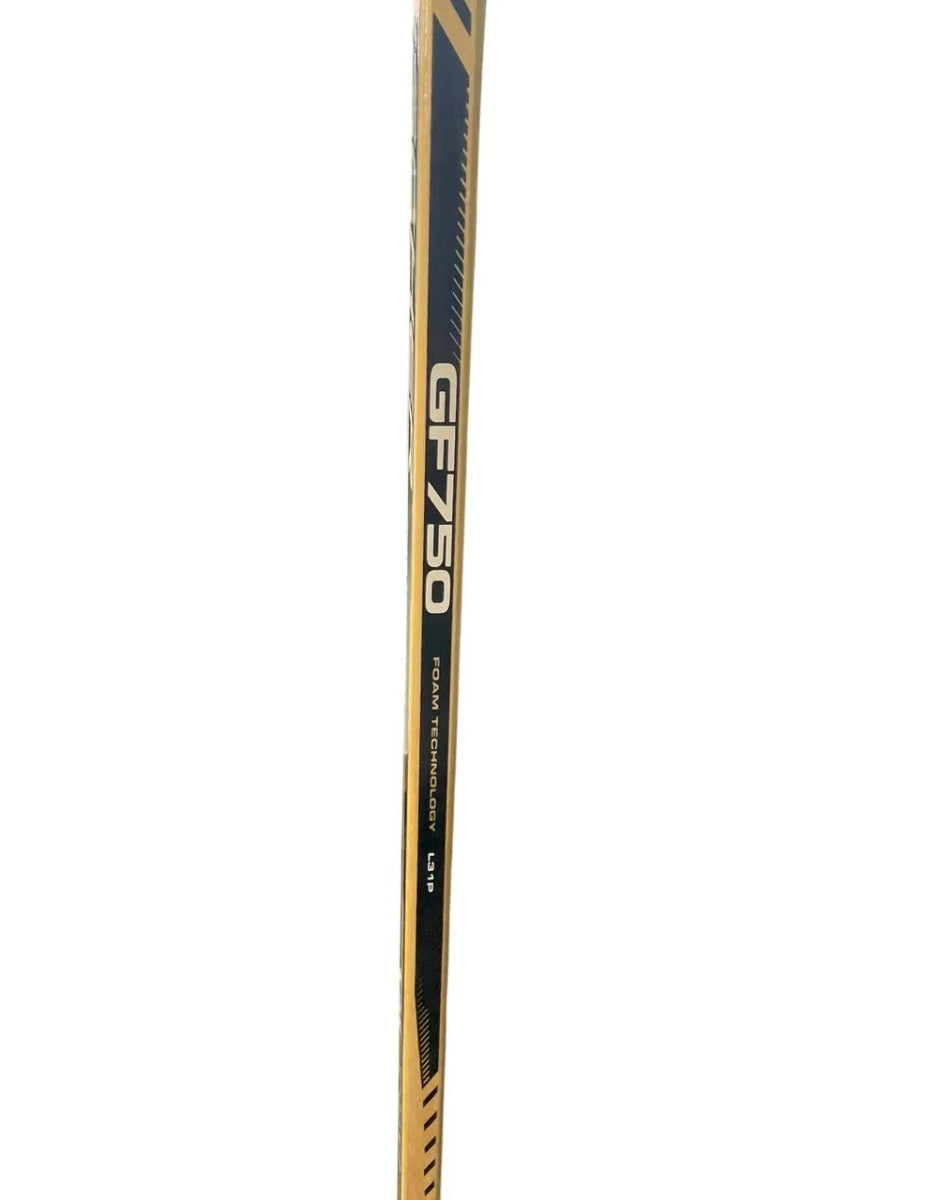 Fischer GF750 Adult Hockey Goalie Stick | Foam Injected, Carbon Blade | Natural | Left Curve