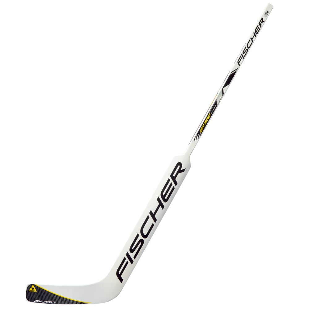 Fischer GF750 Hockey Goalie Stick | Foam Injected, Carbon Blade | Left Curve