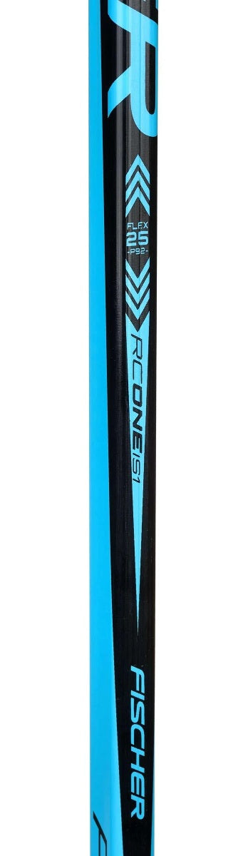 Fischer RC One IS1 Composite Hockey Stick with ABS Blade, Youth | 25 Flex | Blue