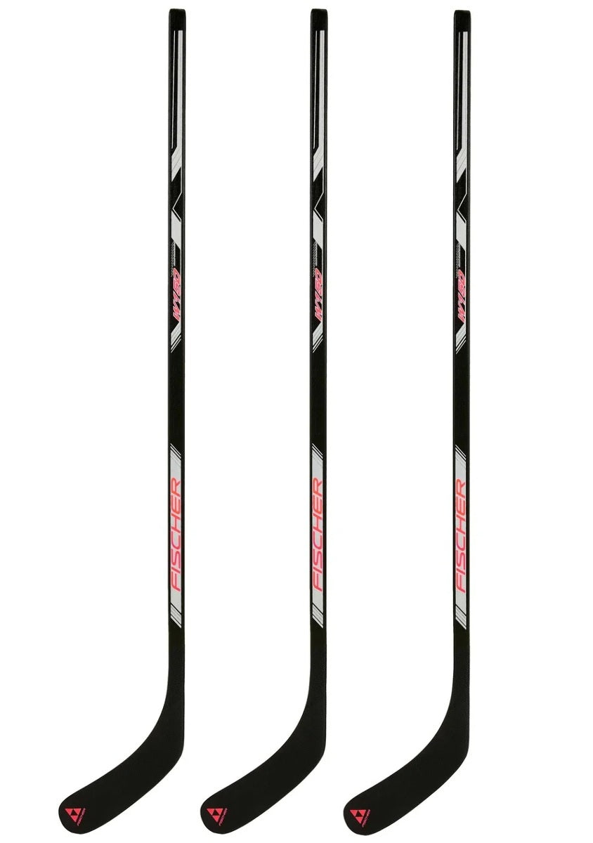 Fischer 3-Pack W150 Wood Hockey Sticks - Senior | 70 Flex, P92 Curve | 3 Pack