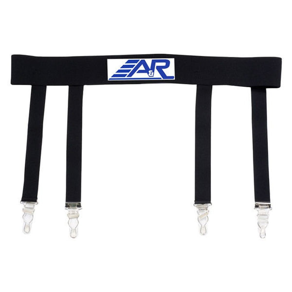 NEW A&R Hockey Senior Heavy Duty Garter Belt Holds Up Socks Black Size 32"- 44"