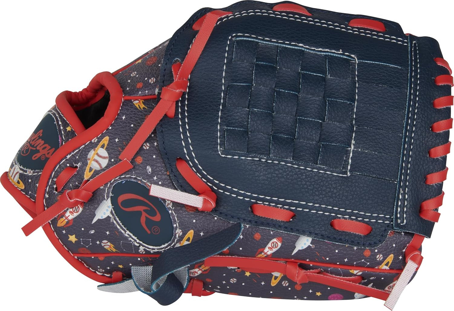 Rawlings | PLAYERS SERIES Youth Baseball Glove | 10" - Basket Web | Navy/Space