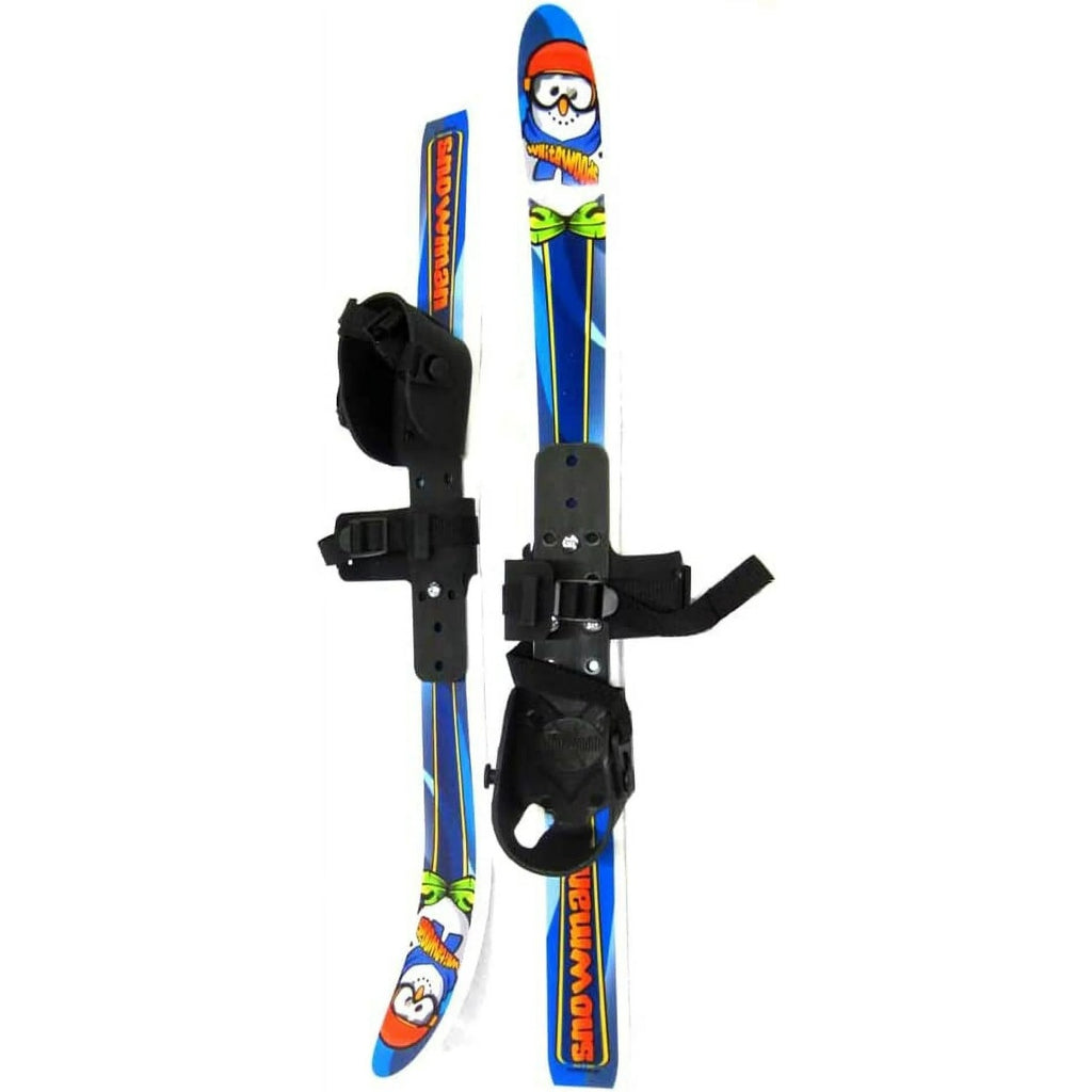 Whitewoods Snowman 70cm Cross Country Backyard Ski Set, Ages 2-4, No Poles